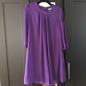 Eva Mendez purple Dress
